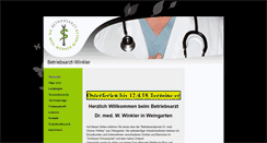 Desktop Screenshot of betriebsarzt-winkler.de